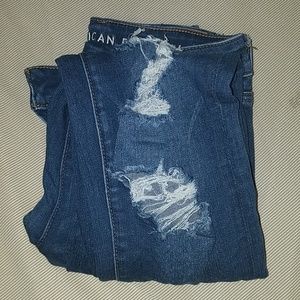 American eagle ripped jeggings